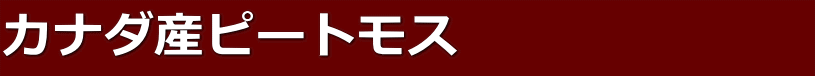 カナダ産ピートモス　　　　　　　